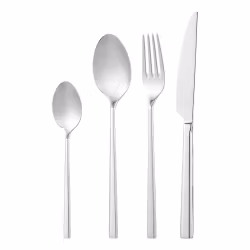 Clara Bestickset 24 delar 18/10 stål kniv gaffel sked kaffesked