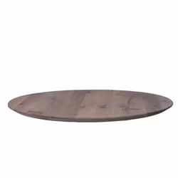 Rund bordskiva Boston Ø128 Ek, Gråoljad