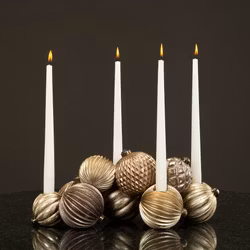 Ljusstake Julkulor Poly