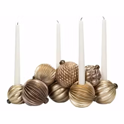 Ljusstake Julkulor Poly