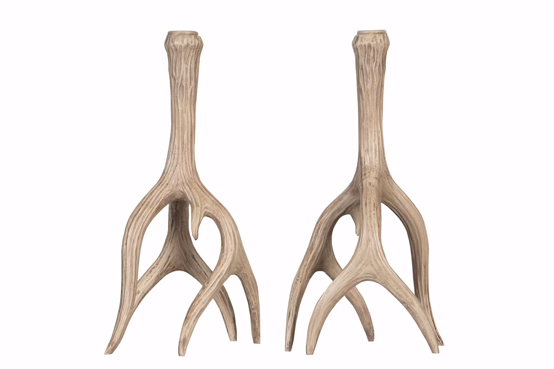 Ljusstake Renhorn Natur Poly 12cm