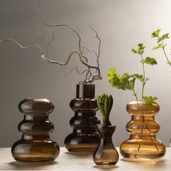 Vas Blossom Brun/Grön