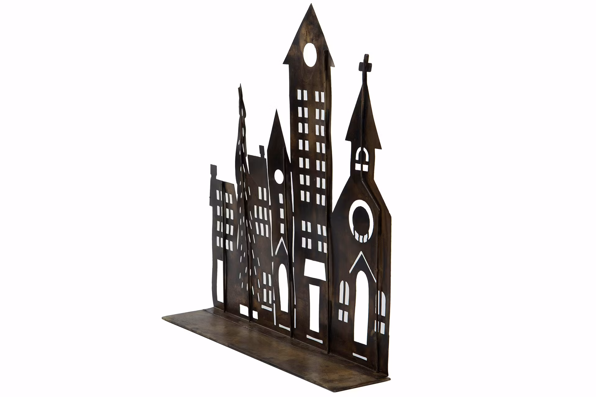 Hus Siluett Antik ( brun )