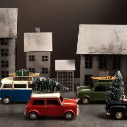 Hus Metall Old Grey 14x15,5x33 cm