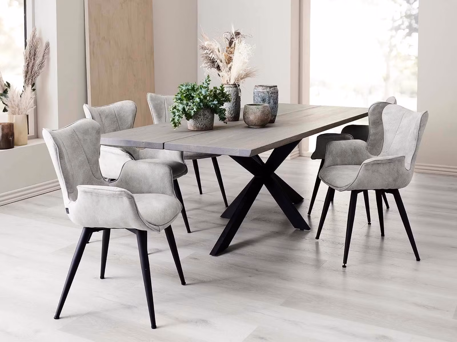 Matstol ljusgrå Luna