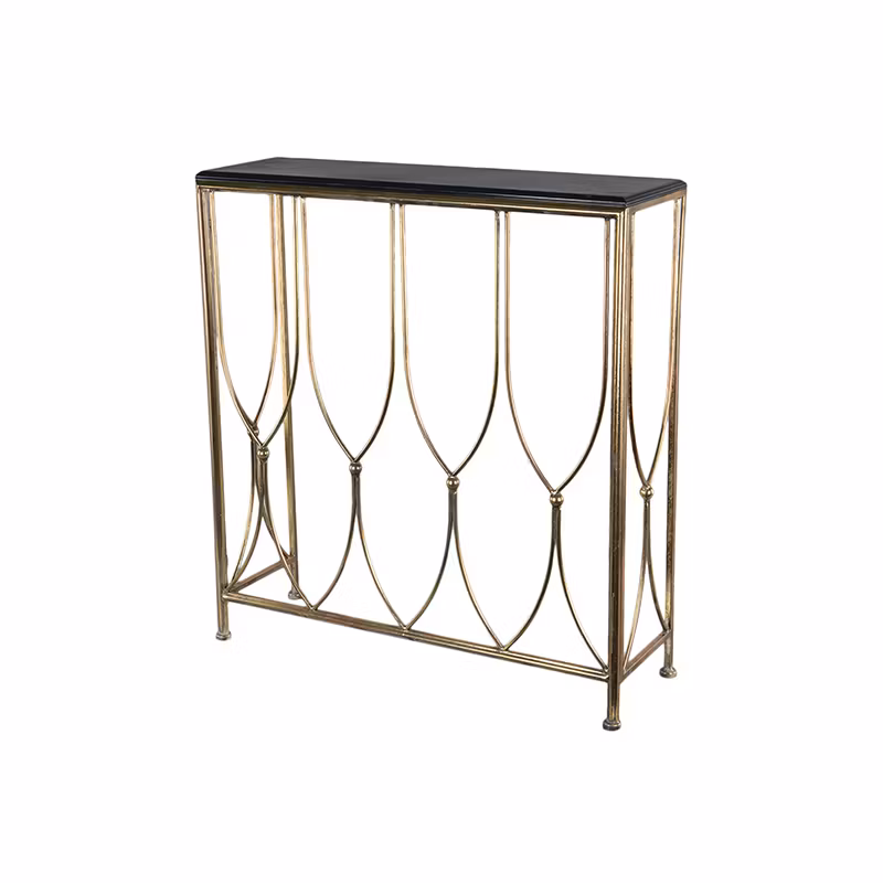 Bord/Side Antik Mässing/Svart