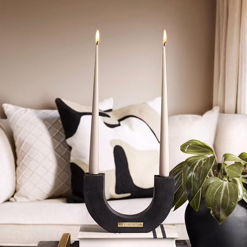 Ljusstake Cliché Black Wood