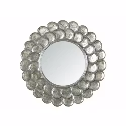 Spegel Rund Sh.Silver Ø75x3cm