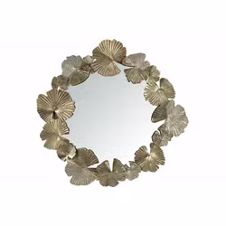 Spegel Löv It Antik Ø90x9cm