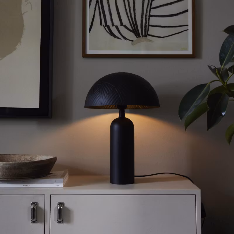 Lampfot Carter matt svart 35 cm