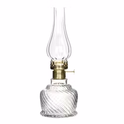 Lampa/Värmeljus Klar/Rand Guld