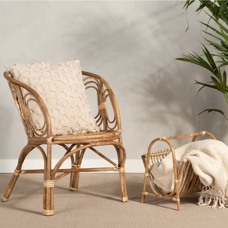 Kuddfodral Mönstrad Natur