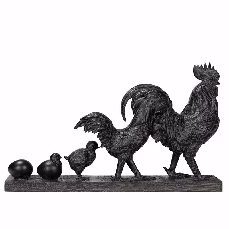 Hönsfamilj Brun 50x10x31cm