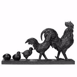 Hönsfamilj Brun 50x10x31cm