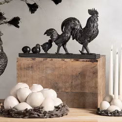 Hönsfamilj Brun 50x10x31cm