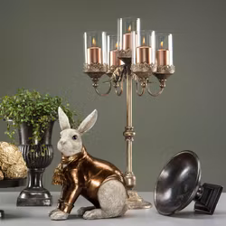 Kanin klädd brons 29x16x40 cm