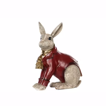 Kanin klädd röd 29x16x40 cm