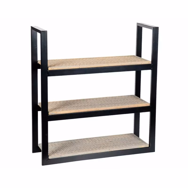 Hylla 3 plan Svart