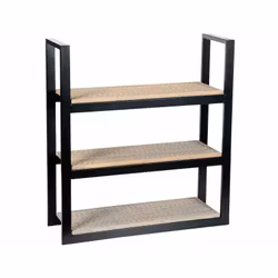 Hylla 3 plan Svart