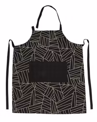 Förkläde Brunneby randig Svart