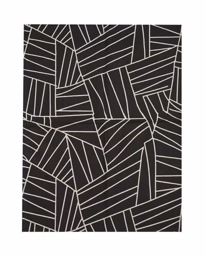 Kökshandduk Brunneby randig Svart