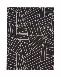 Kökshandduk Brunneby randig Svart