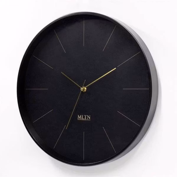 Klocka MLTN - LINE - Svart/Guld