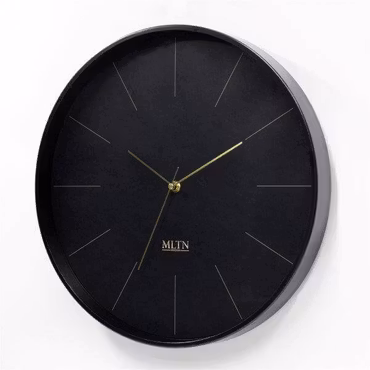 Klocka MLTN - LINE - Svart/Guld
