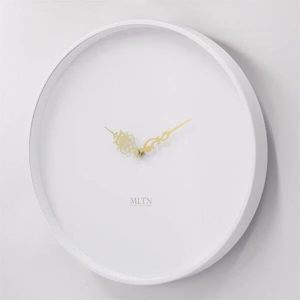 Klocka MLTN - LESS - Vit/Vit