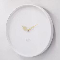 Klocka MLTN - LESS - Vit/Vit