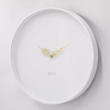 Klocka MLTN - LESS - Vit/Vit