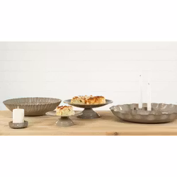 Fat Plisse Emalj Sand