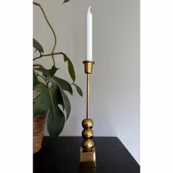 Ljusstake MLTN - GLOBUS - 3 Mässingsfärgad