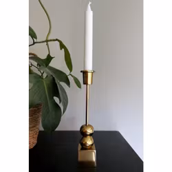 Ljusstake MLTN - GLOBUS - 2, Mässingsfärgad