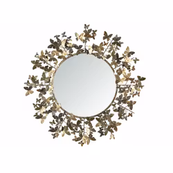 Spegel fjäril guld.brun