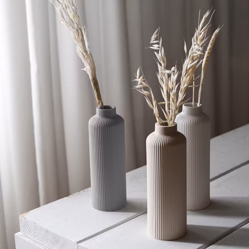 Ådala beige keramikvas