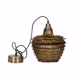 Taklampa Vilda antik mässing 30x18x32,5 cm