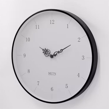 Klocka MLTN - MORE - Svart/Vit