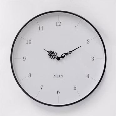 Klocka MLTN - MORE - Svart/Vit