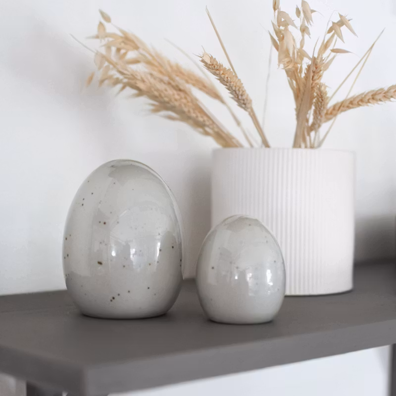 Bjuv litet naturfärgat ägg 8 cm