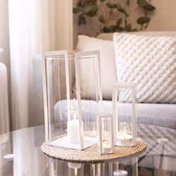 Ljuslykta Traryd mini vit