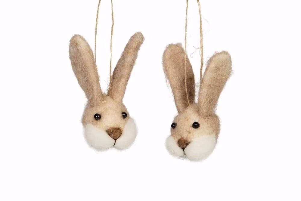 Ulldjur Kaninhuvud Häng 6-pack