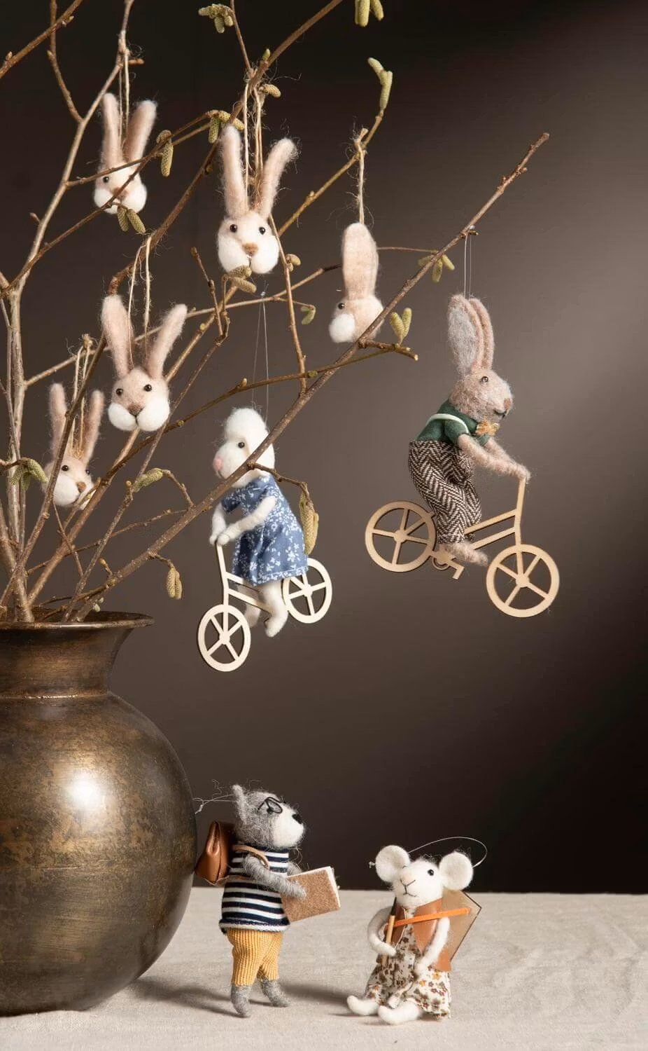 Ulldjur Kaninhuvud Häng 6-pack