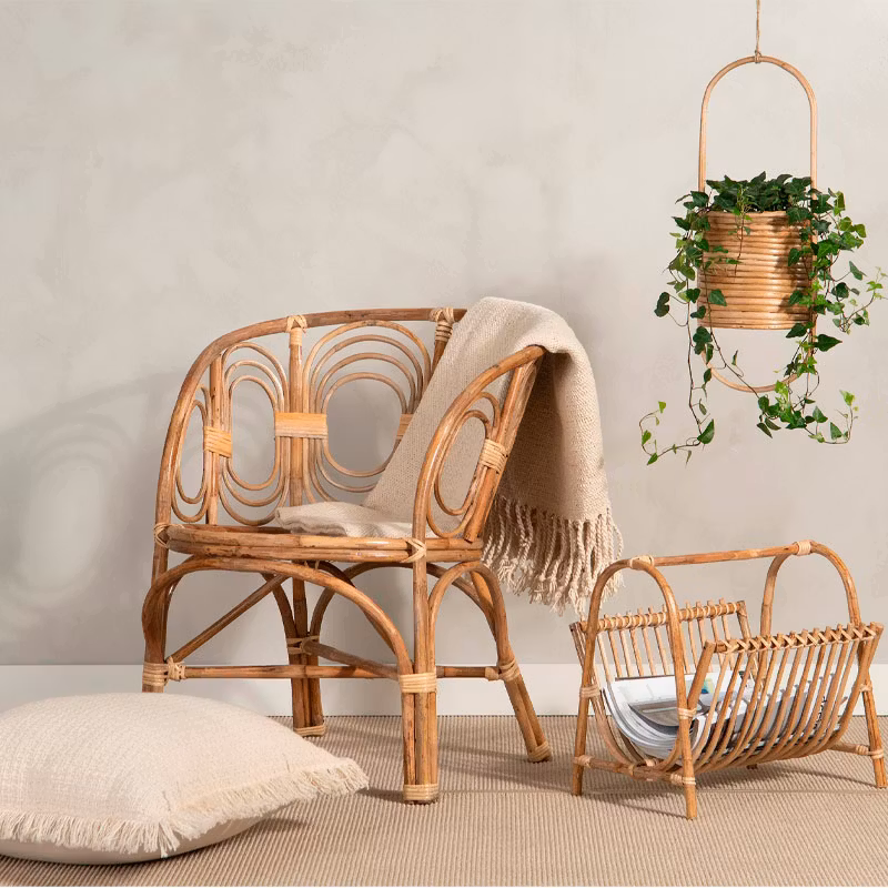 Fåtölj Vila Bambu 63x60x77 cm