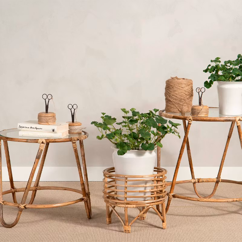 Piedestal Pelargon Bambu Ø31x28 cm