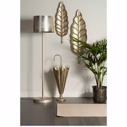 Paraplyställ/Metall Champagne 31x76 cm