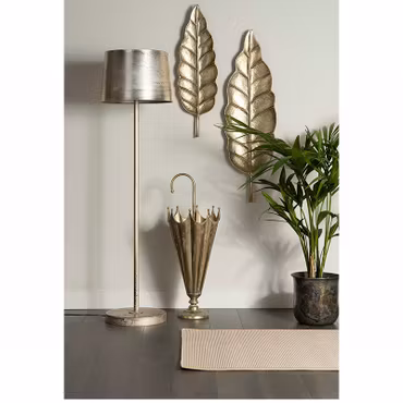 Paraplyställ/Metall Champagne 31x76 cm