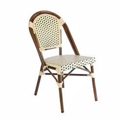 Utomhus stol Paris IV creme-grön