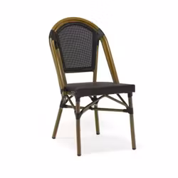 Utomhus stol Paris IV svart