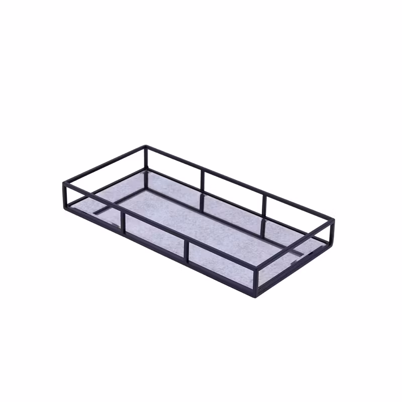 Vintage svart bricka liten